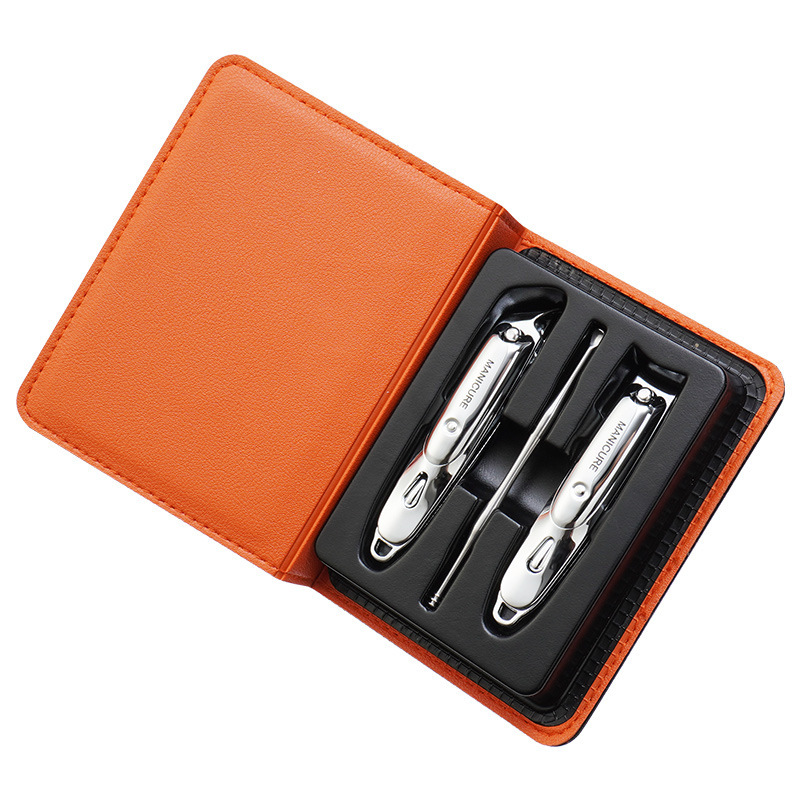 Uña de manicura profesional conjunto de cortadores de uñas pedicura completo kit de herramientas portátiles de belleza tijeras de uñas acero inoxidable al por mayor