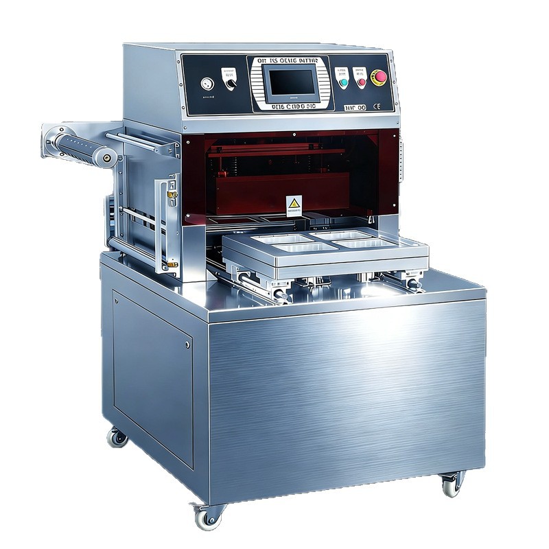 450 máquina de envasado de aire acondicionado al vacío para alimentos y mariscos llenos de nitrógeno aire acondicionado fresco envasado máquina de sellado automático image 6