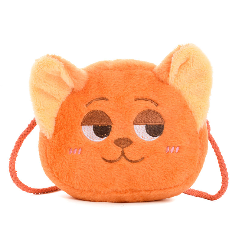 2026 nuevo bolso infantil animado pequeño zorro bolso de hombro para niños y niñas bolso de accesorios de peluche de otoño y invierno