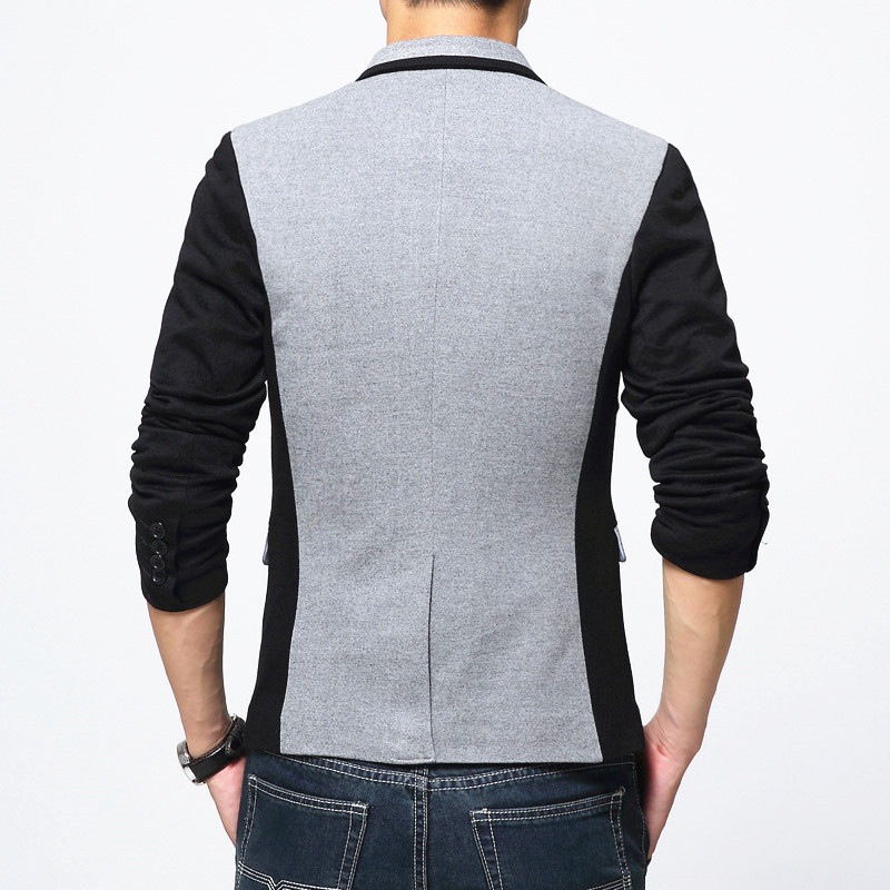 Estilo coreano otoño moda nuevo traje chaqueta juvenil de los hombres slim fit un botón casual solo traje chaqueta de los hombres