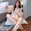 Demi-season velvet cute sleeves for princess with bow for leisure, set, square neckline, Korean style, long sleeve