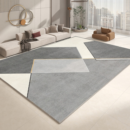 Japanese wabi-sabi style living room carpet floor mat gray minimalist bedroom bedside carpet sofa coffee table carpet