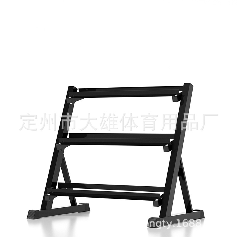 Mancuerna rack espesado tubo de acero Barbell rack hogar comercial equipo de fitness de doble capa hervidor campana rack mancuerna en forma de rack