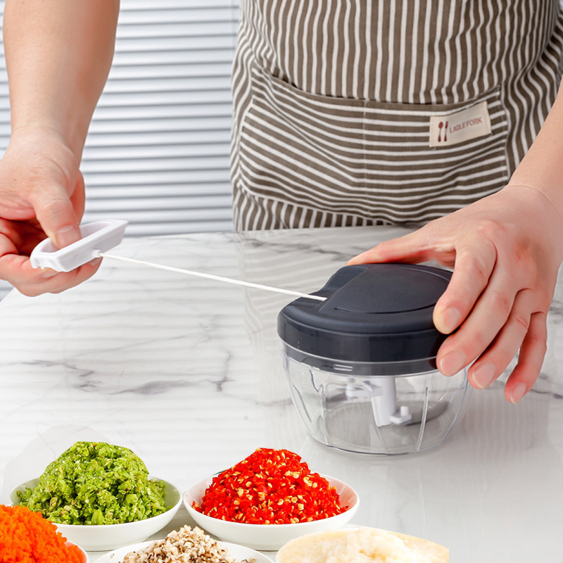 Household Kitchen Manual Garlic Crusher Garlic Puller Multifunctional Vegetable Chopper Garlic Ginger Mincer Food Processor