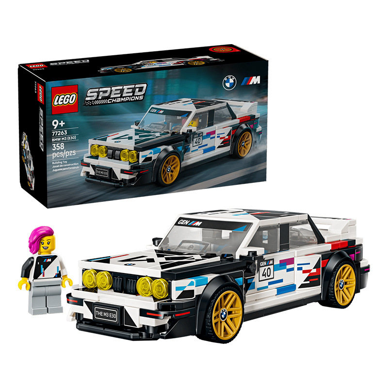 LEGO Speed Super Racing Car 77263 BMW M3 E30 Boys' Children's Building Block Toy Gift August LEGO Speed Super Racing Car 77263 BMW M3 E30 Boys' Children's Building Block Toy Gift August