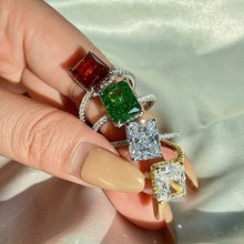 �¿�s925���y��ָ�ֹ��Ƕ��̼荱�����8*10�L����Ůʽ����荽�ָ