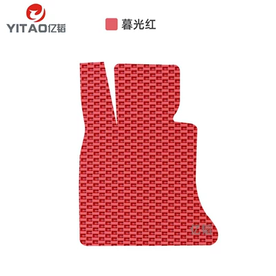 and non-slip foot mats for electric | Ayaqaltılar (Kovriklər) - standard-model-twilight-red-drivers-side-one-piece