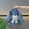 Jacket with bow