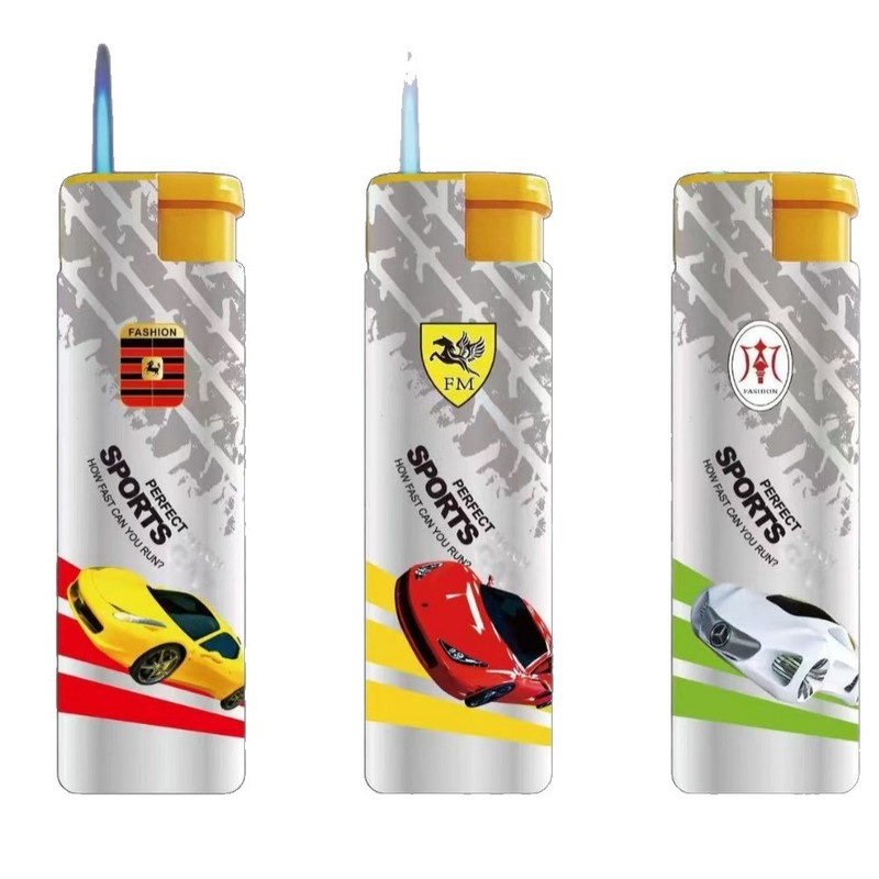 新品メタルライターL3、絵画入り、直噴式、防風、メーカー直販、義烏電子防風ライター|undefined