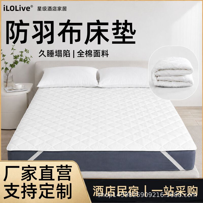 Five-star hotel mattress protective pad waterproof breathable mattress single double household cushion student rental Simmons Five-star hotel mattress protective pad waterproof breathable mattress single double household cushion student rental Simmons