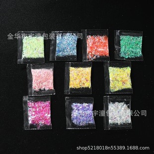 bags of irregular candy cellophane pieces diy nail decoration shell paper aurora nail sticker foil glitter