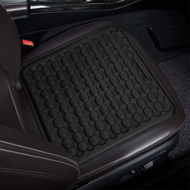  Ice‑silk gel seat cushion, universal cooling car/home chair pad, 39×41 cm, breathable TPR core
