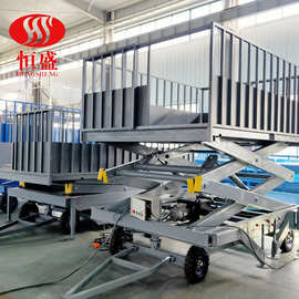 定制电动升降拉猪车畜牧养殖生猪装车台装牛装羊台猪场剪叉升降台