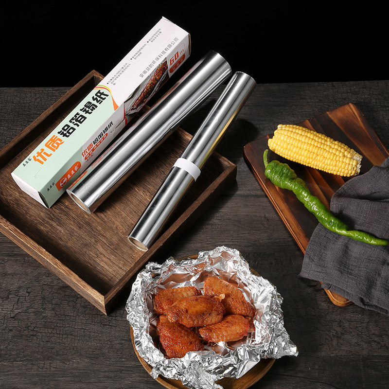customized wholesale tinfoil barbecue Foreign trade Group purchase oven household Foil paper Barbecue paper Oilpaper baking Oil proof paper
