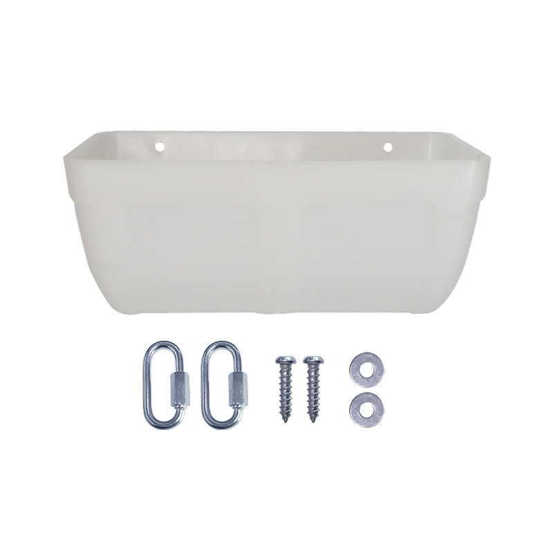 흰색 교수형 물통