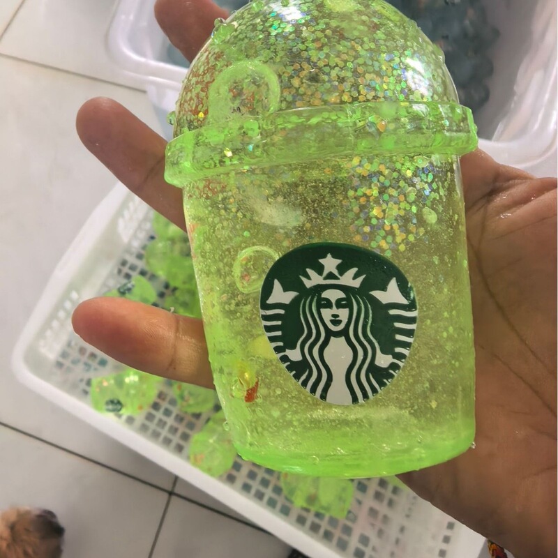 Cross-Border Amazon Stress-Relief Maltose Milk Tea Cup Simulation Starbucks Handmade Slow-Rebound Squeeze Toy Stress-Relief Toy