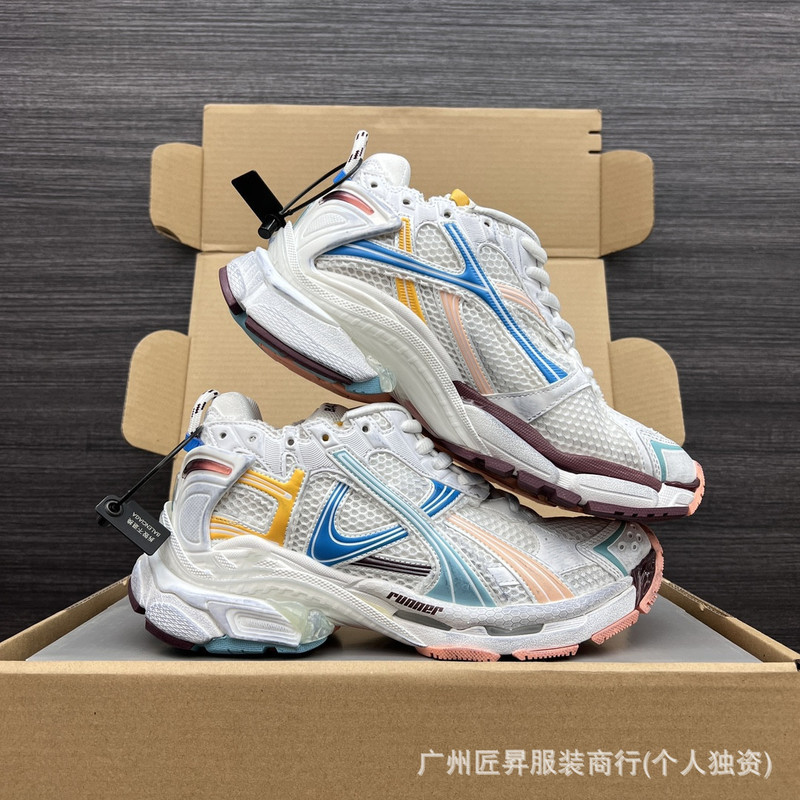跨境专供毒家现货25ss纯原版本巴黎B家涂鸦做旧休闲运动鞋|undefined