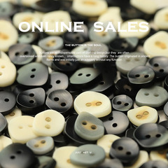 MOSN 果實異形紐扣兩眼襯衣針織開衫扣子童裝毛衣外套風衣袖領扣