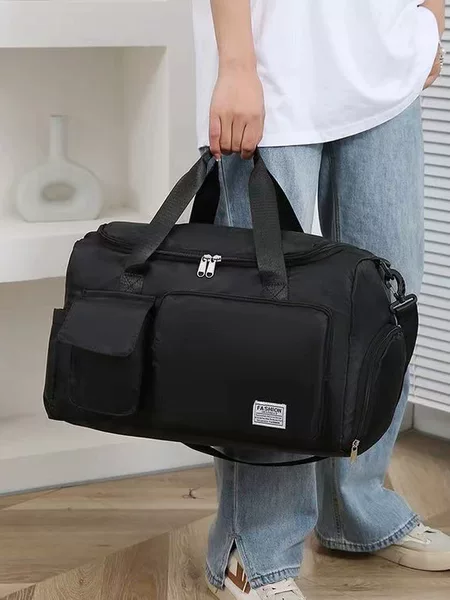 Factory wholesale fitness bag with shoe warehouse large capacity duffel bag sports portable shoulder bag travel short distance travel bag