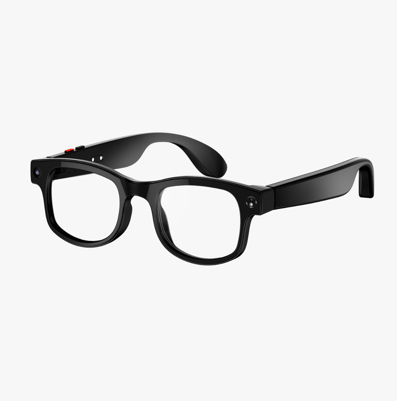 AI smart glasses AIMB-G2pro: 8-megapixel camera, recording and video capabilities, translation function, Bluetooth connectivity, and a glasses factory