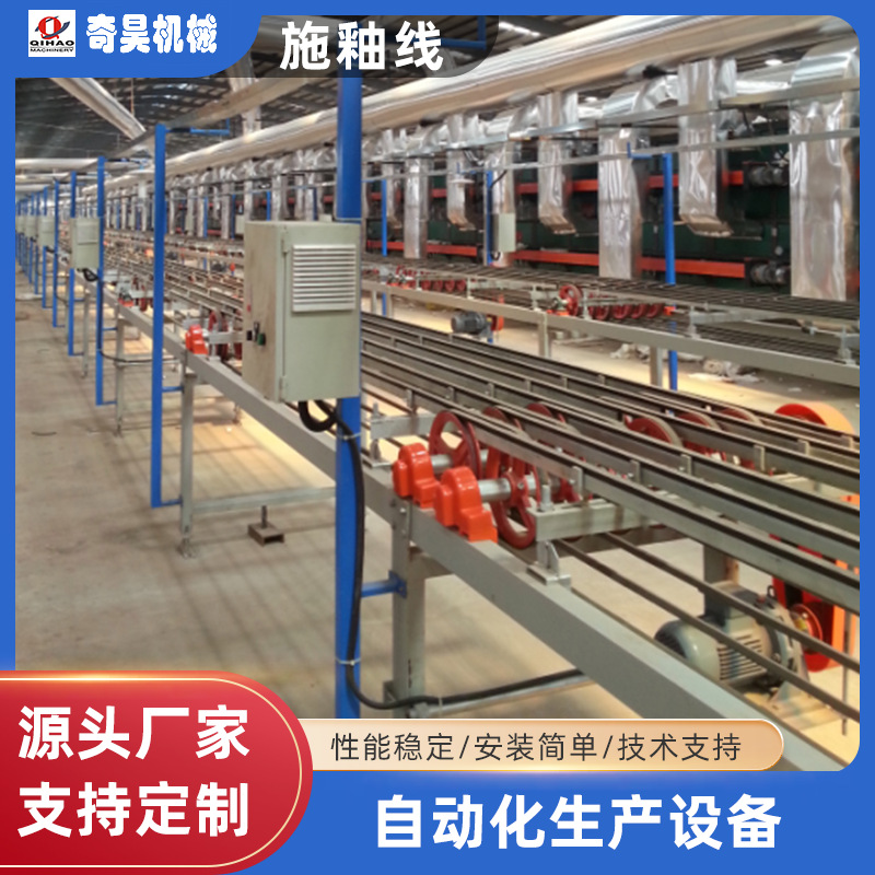 工厂车间自动化输送施釉线设备定制流水线输送机动力滚筒流水线