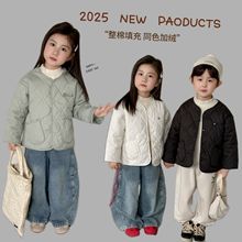 儿童羽绒棉服冬季男女童宝宝加绒保暖内胆棉衣外套加厚棉袄童装