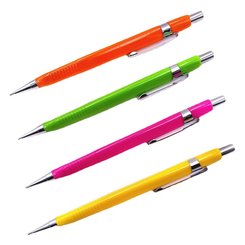 Механический карандаш iYOYA с выдвижным треугольным корпусом, 0.5 мм, 0.7 мм, пластиковый, с медным механизмом и медными грифелями