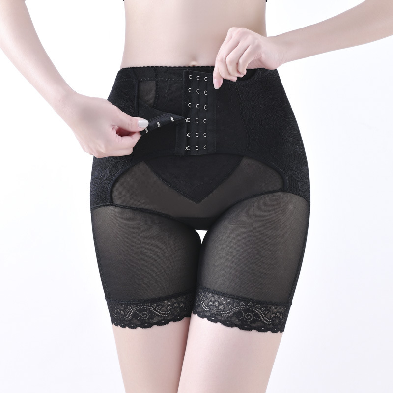 New six-button mid-rise straight-leg body-shaping panty with thin waist-cinch, butt-lifting and postpartum shaping for large sizes