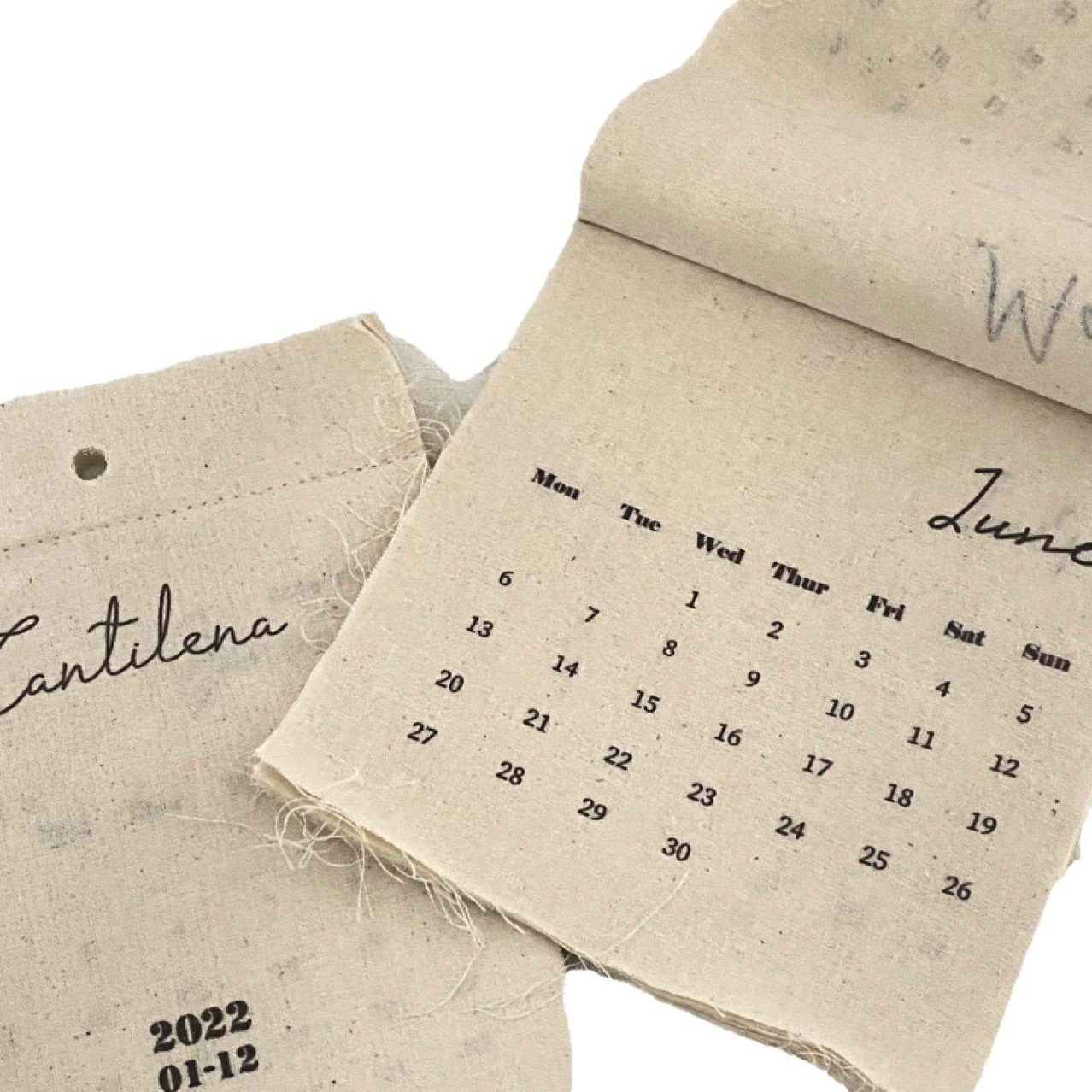 Прекрасные дни 2026 Creative Canvas Hook Calendar Ins Style Годовой календарь настенный декор для фотосъемки