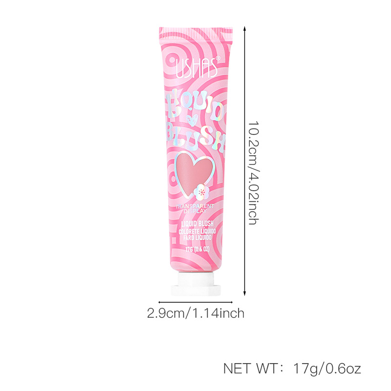 USHAS Beauty Crema de rubor especial transfronteriza Love líquido rubor al por mayor UC131