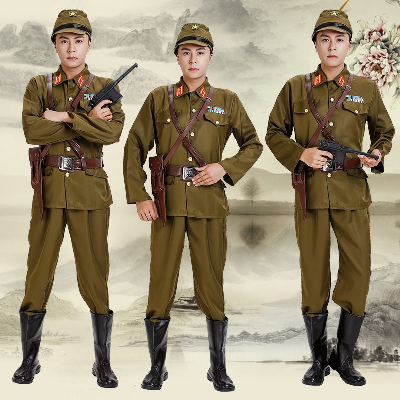 Adult Costume Stage Drama Role Performance Costume Guerrillas Common People Peasant Annual Meeting Sporty villain Dog Costume