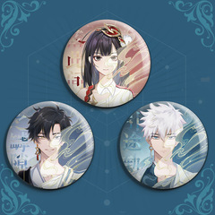 Time Agent Insignia Chapter Hour Laser Tinplate Biba Lu Guang Tong Bao Accessory Pin Qiao Ling 58 Millet