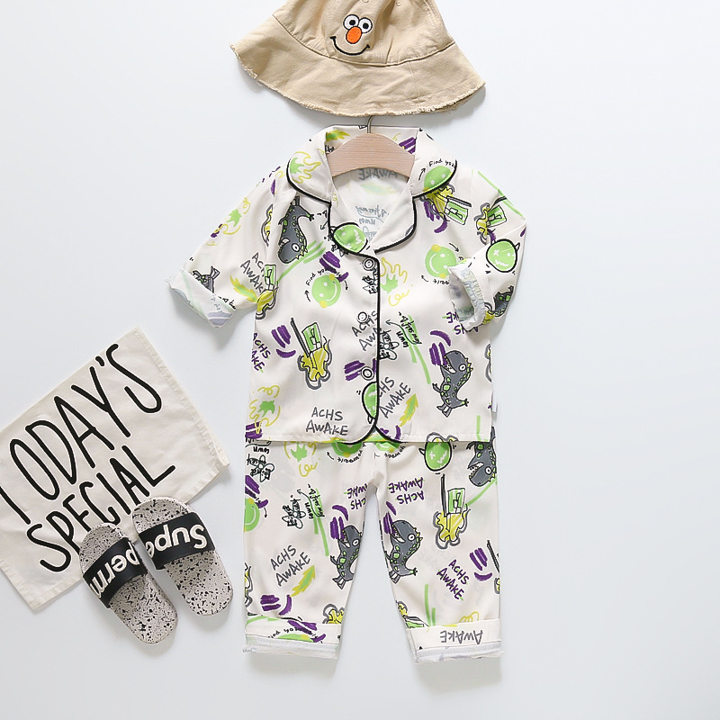 2023 primavera nuevos niños del otoño Pijamas largos oso caliente traje estilo coreano desgaste cómodo lindo moda