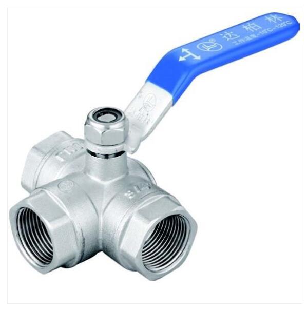 浙江DOUBLE-LIN达柏林  DL1921 T 型黄铜三通球阀