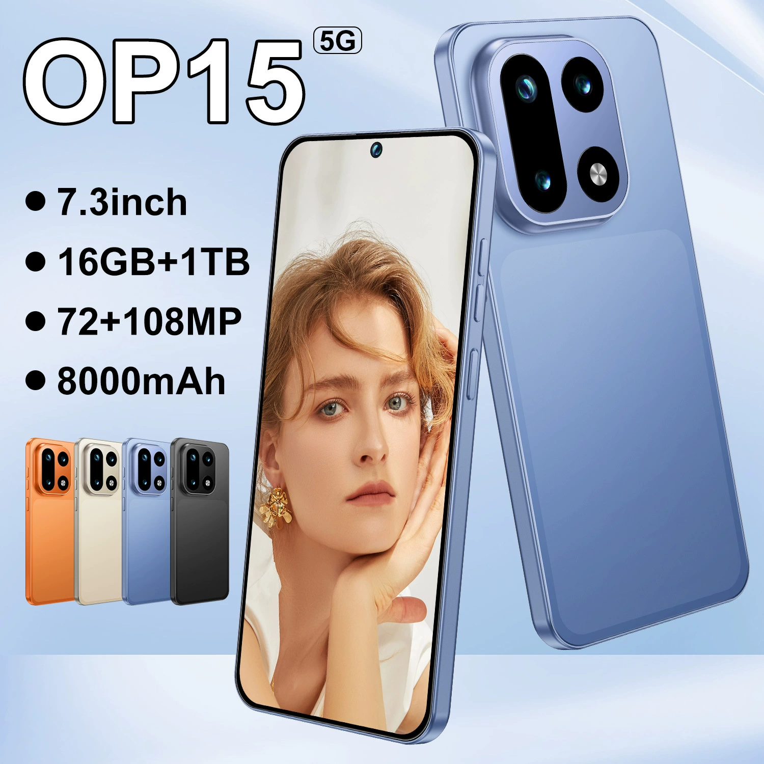 (Граница торговли), смартфон, 5G, Android, широкий экран, 7.3 дюйма