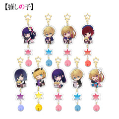 The Creative Anime Peripheral Acrylic Gift Pendant with a Child's Bell Charm and Keychain, Customizable