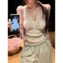 单穿v领蕾丝秋冬内搭