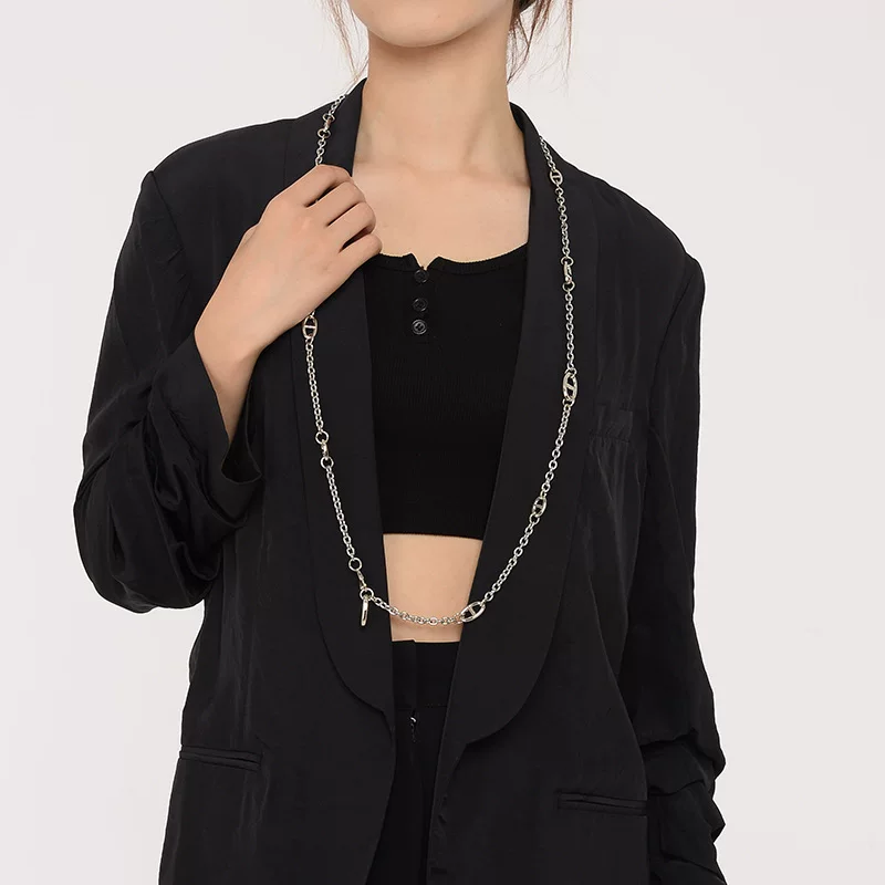 Summer metal fashionable chain, universal brand shirt, (Cross-border trading), high-quality style