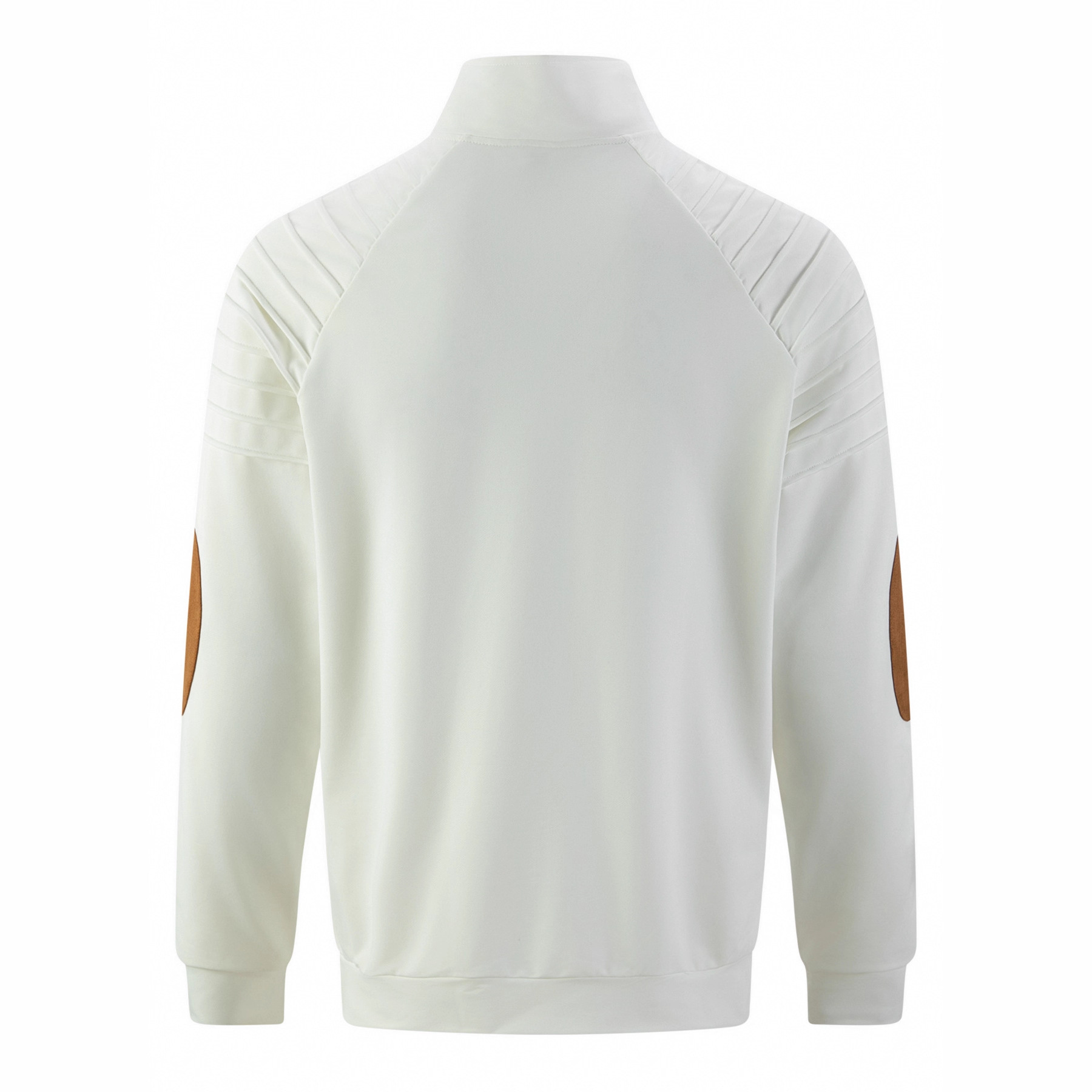 Monochrome Man- European American Stand-Up Collar Zipper For Men, Spring And Autumn Casual Jacket With Arm Pleat Design,_voghion.com