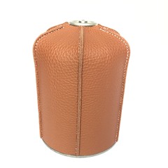 450g Outdoor Camping Gas Cylinder Retro Camping Lantern Gas Cylinder Protective Cover Mountain Stove PU Case - Large