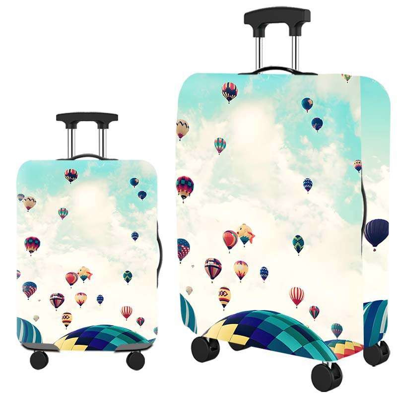 cubierta de maleta gruesa y resistente al desgaste cubierta de caja elástica caja de tracción cubierta de polvo cubierta de maleta de viaje impresión completa