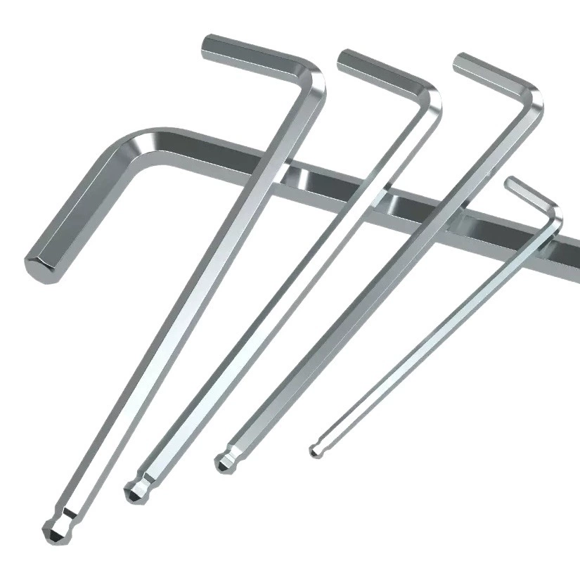 Прямой завод из твердого сплава S2 Костюм с шестигранным ключом Шестиугольная многофункциональная отвертка в штучной упаковке