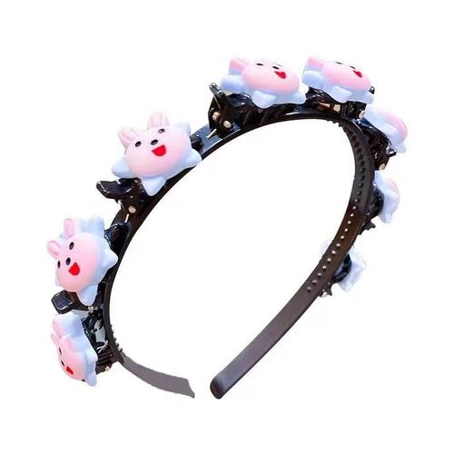 Korean children's headband hair accessories for girls, baby hair clips, baby-friendly hair clips, braiding headbands, split hair magic clips, hair accessories