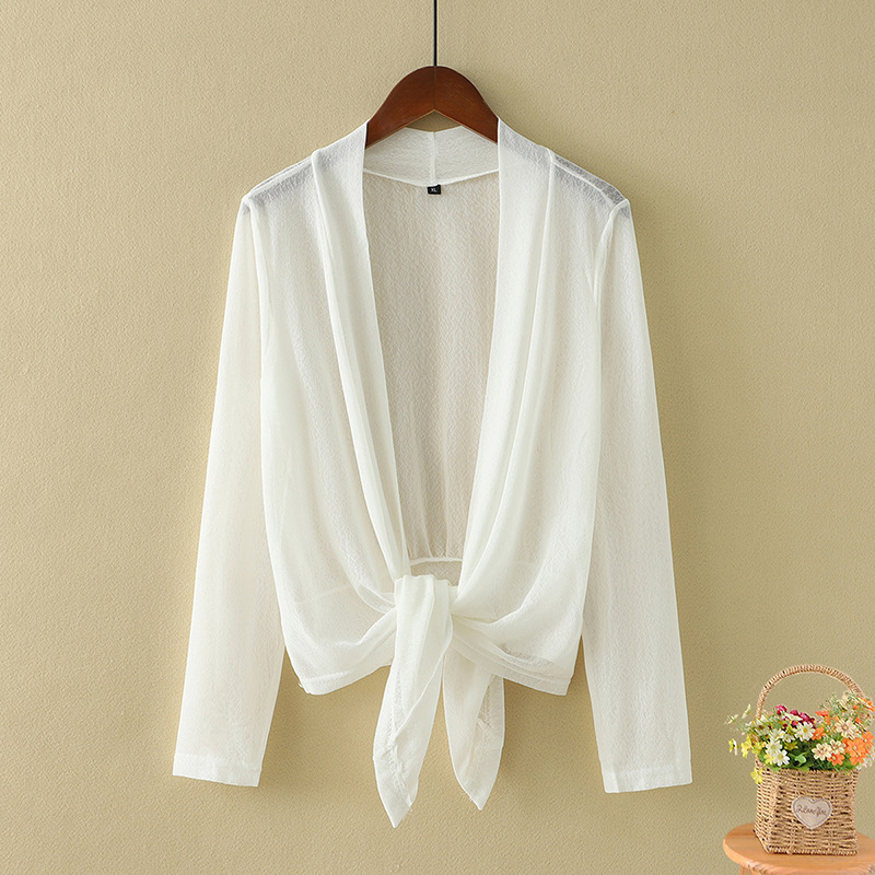 Summer Thin Outer Mesh Knitted Cardigan with Skirt, Short Shawl, Large Size Sun Protection Clothing, Small Jacket Summer Thin Outer Mesh Knitted Cardigan with Skirt, Short Shawl, Large Size Sun Protection Clothing, Small Jacket