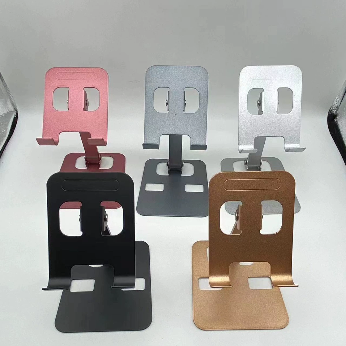 Трансграничный складной держатель мобильного телефона алюминиевый сплав плоский держатель ленивый дрожащий звук прямой трансляции портативный универсальный опорный держатель