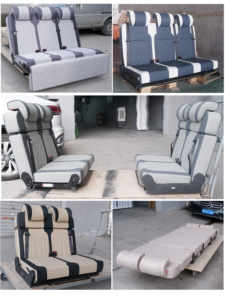 RV, commercial vehicle, camper van, split-back RV seat, Maxus V80 passenger seat, convertible seat that converts to a bed