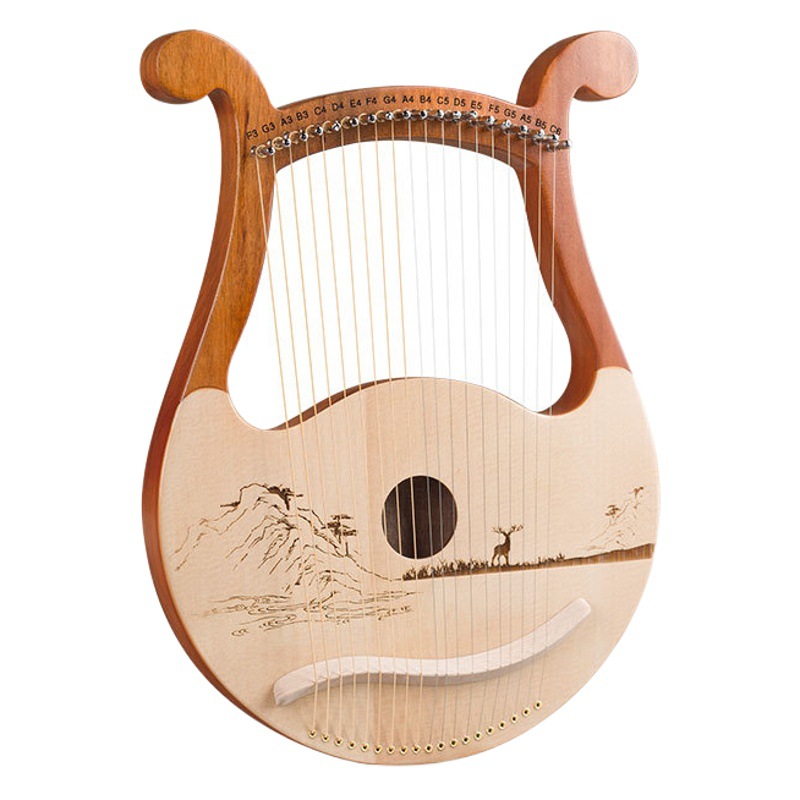 19 cuerdas lyre Lira portátil 19-tono lyre para principiantes