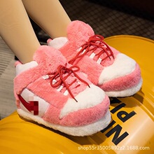 棉拖鞋椰子AJ棉鞋回到未来面包鞋防水保暖情侣居家