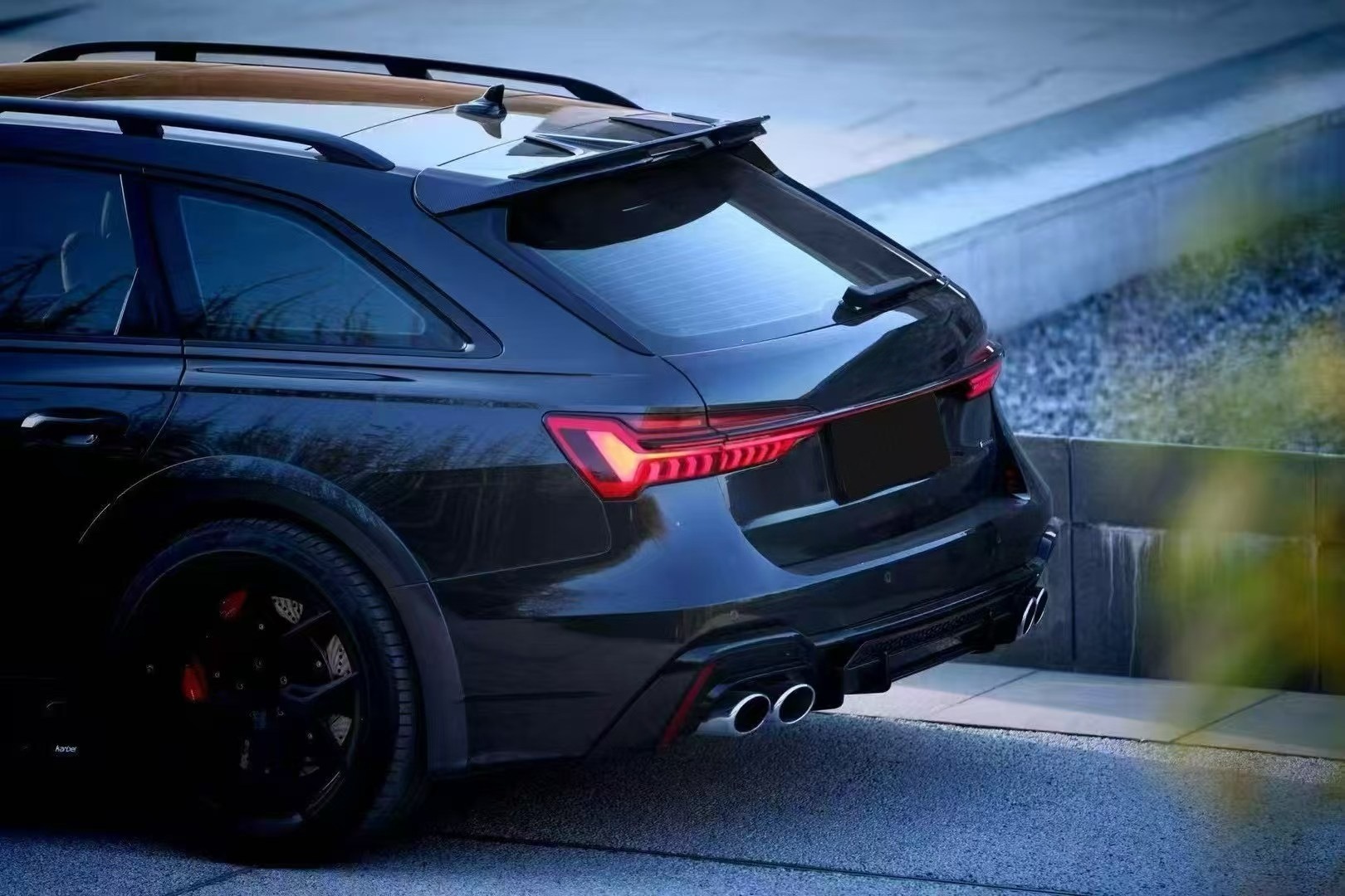 Suitable for Audi A6 models from 2019 to 2025; rear bumper modification for Avant and Allroad models; ABT rear bumper