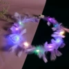 Goose Feather Wreath-Purple Colored Lamp